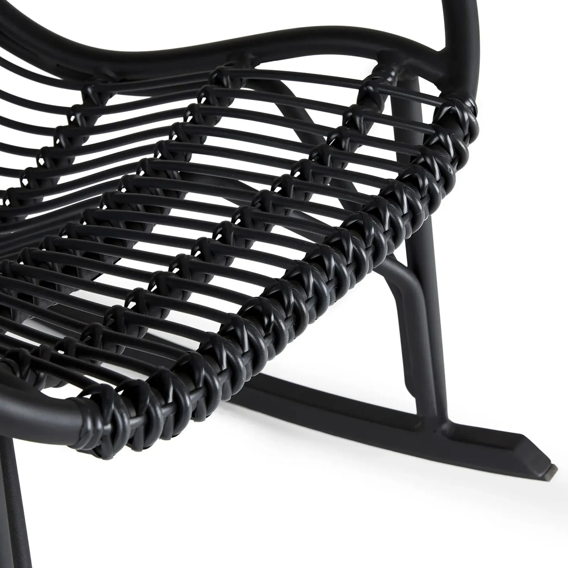 Medan 24.5" Outdoor Rocking Lounge Chair - Graphite
