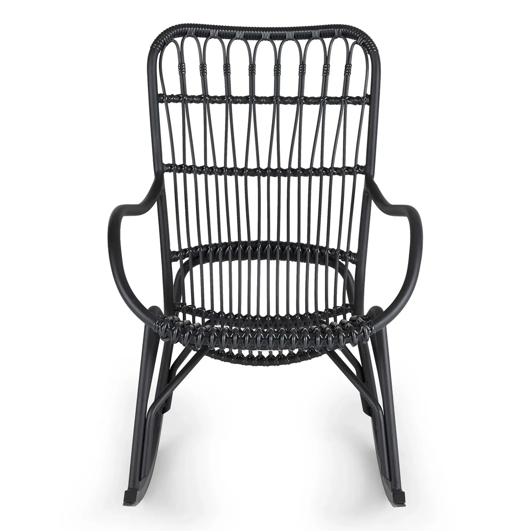 Medan 24.5" Outdoor Rocking Lounge Chair - Graphite