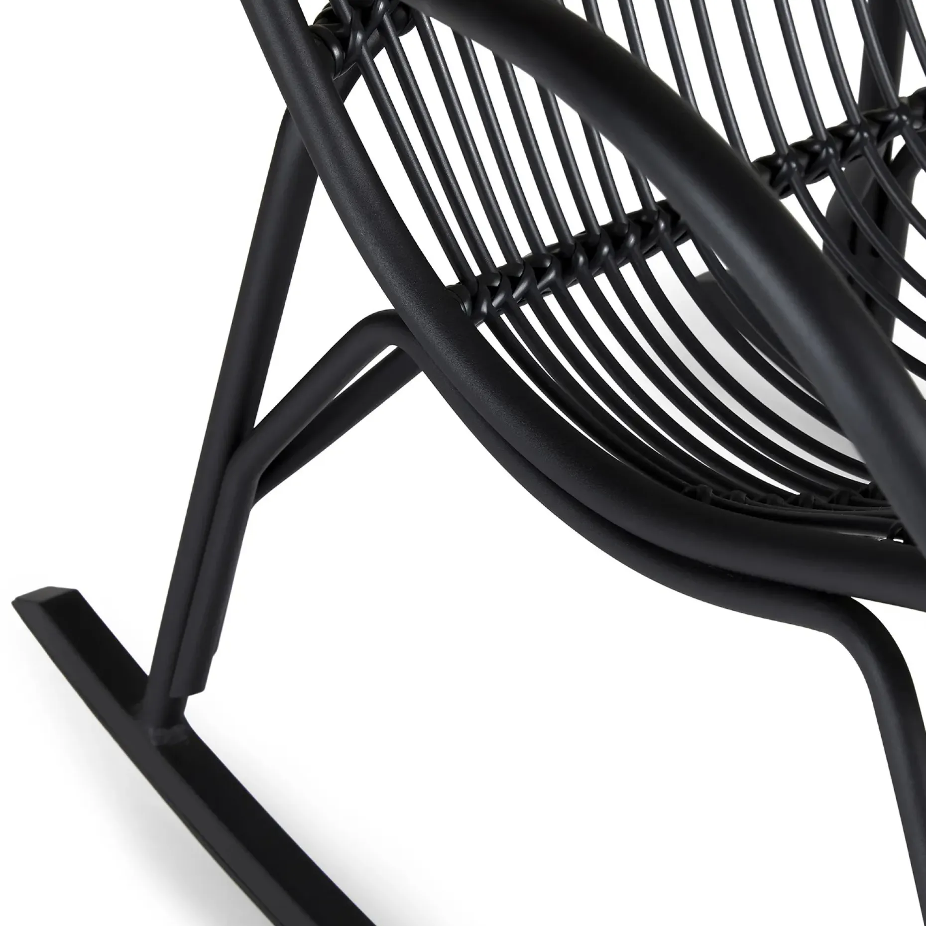 Medan 24.5" Outdoor Rocking Lounge Chair - Graphite
