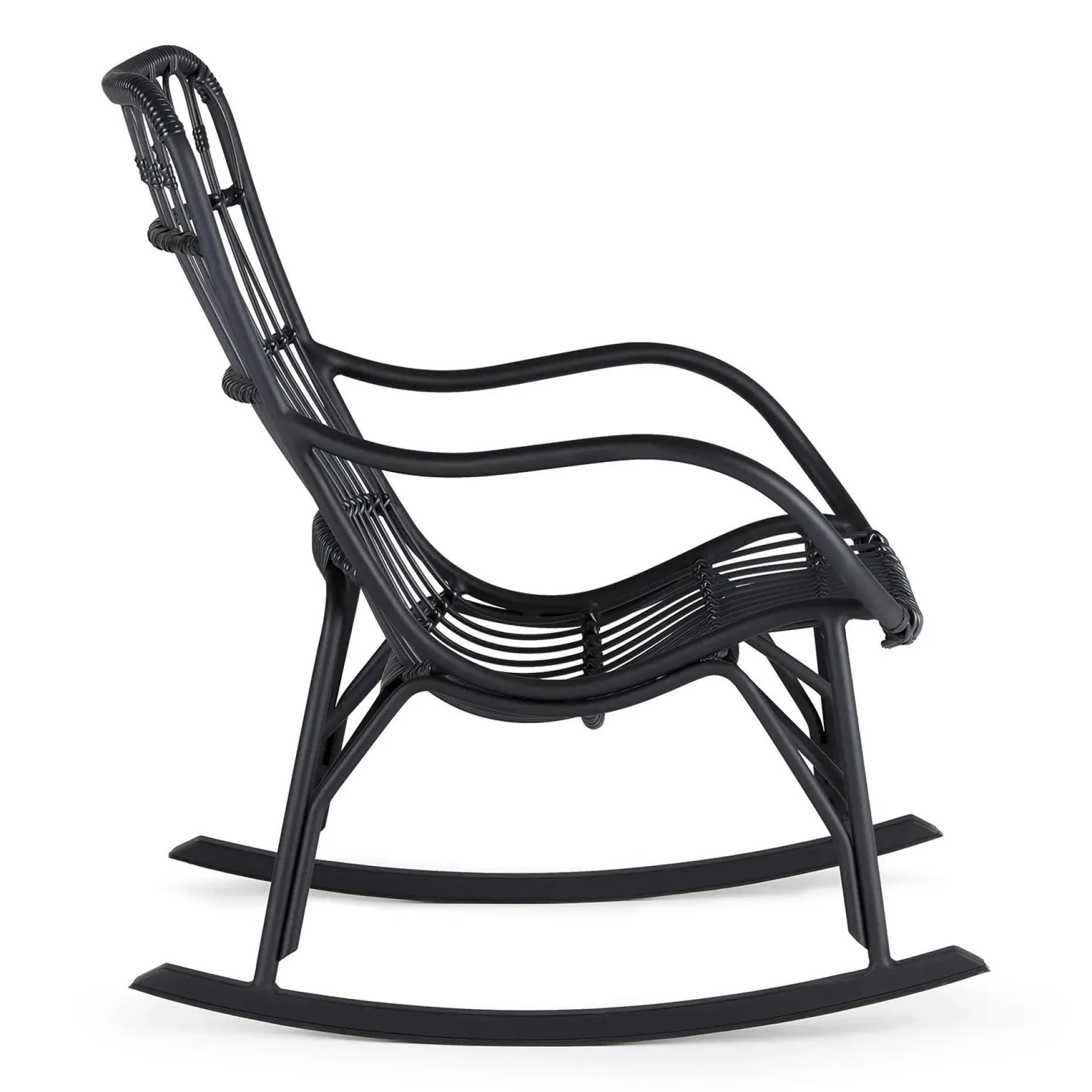 Medan 24.5" Outdoor Rocking Lounge Chair - Graphite