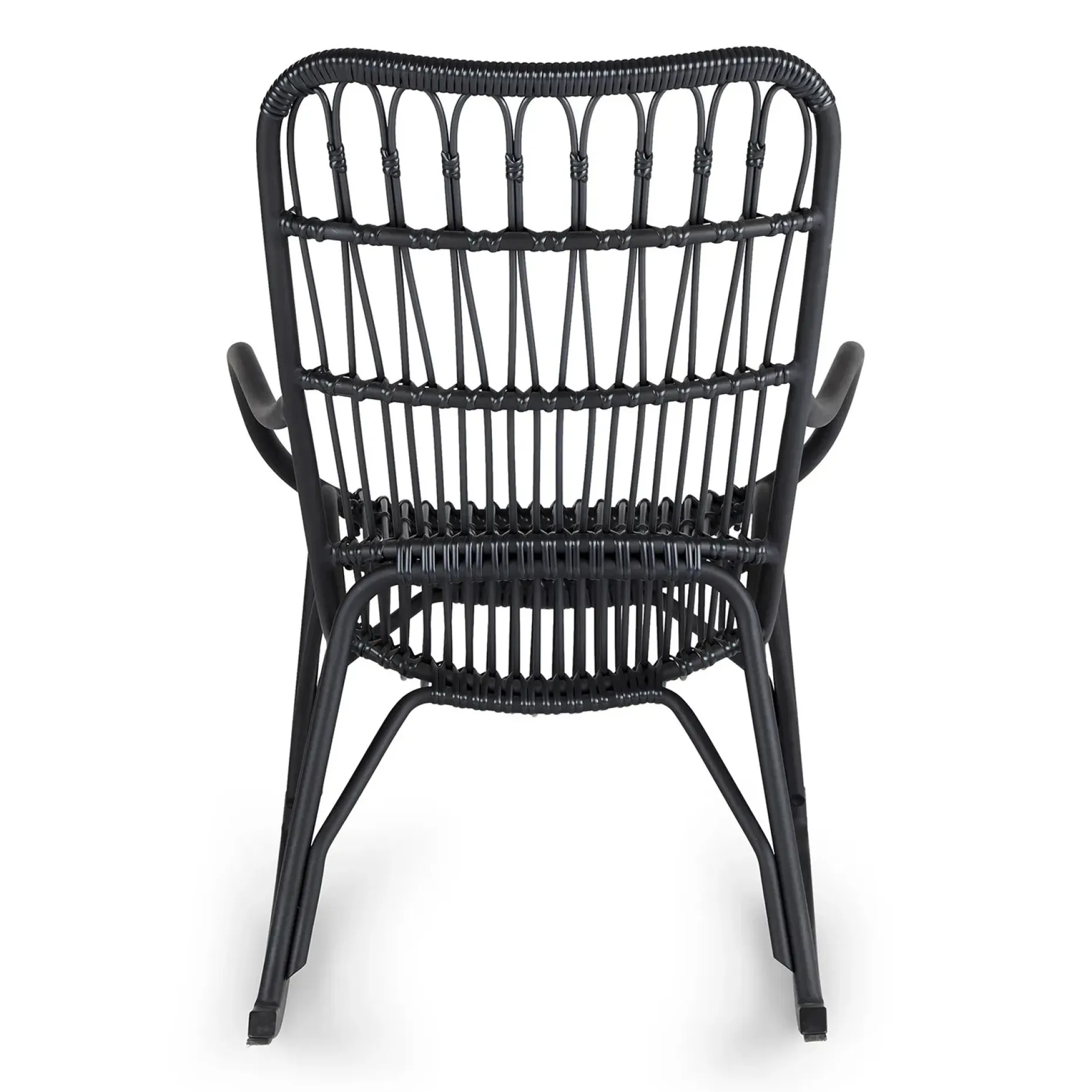 Medan 24.5" Outdoor Rocking Lounge Chair - Graphite