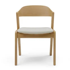 Meja Dining Chair - Oak and Bristol Ivory