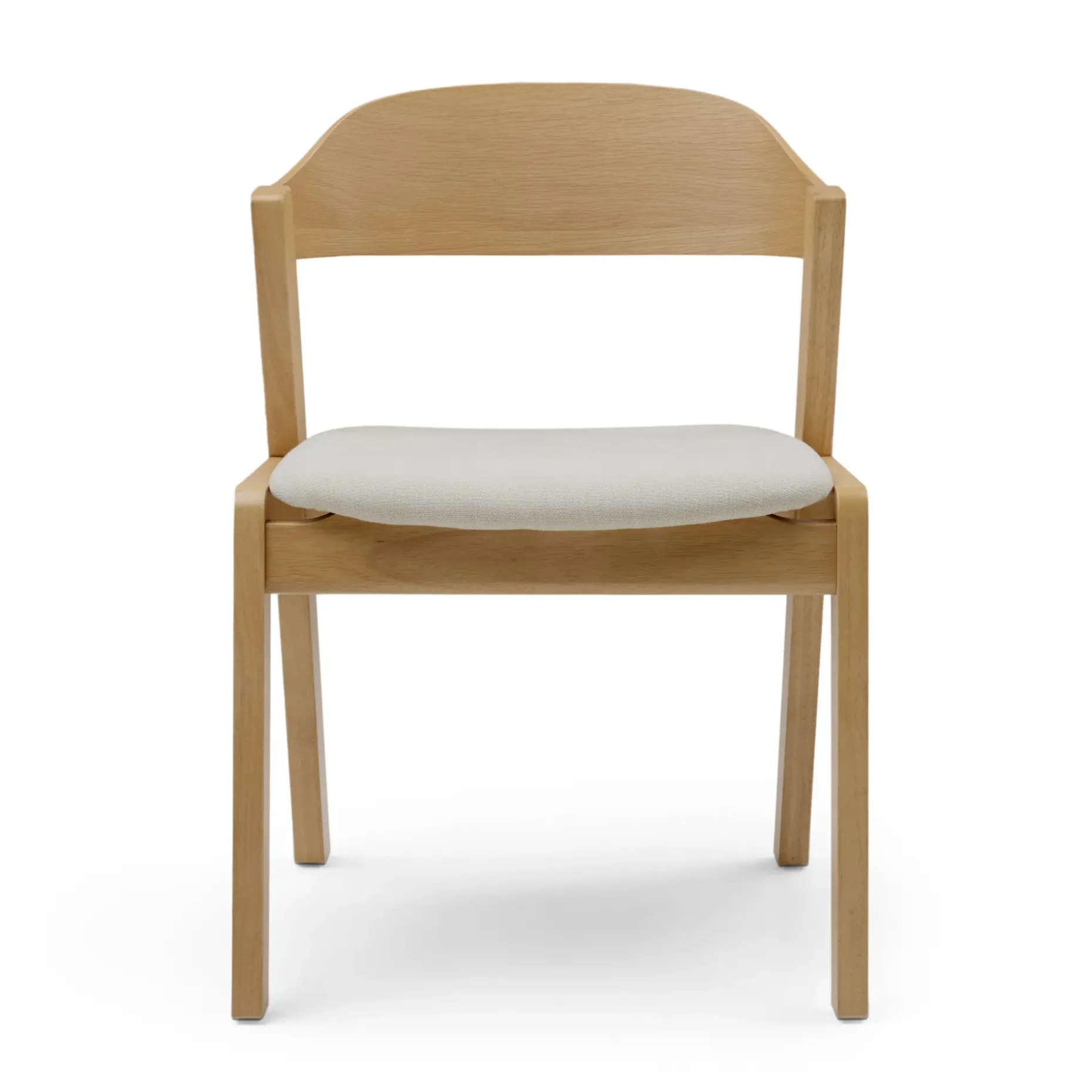 Meja Dining Chair - Oak and Bristol Ivory