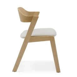 Meja Dining Chair - Oak and Bristol Ivory