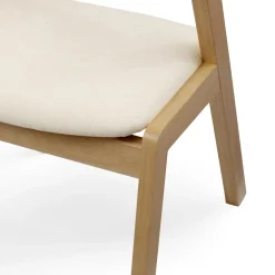 Meja Dining Chair - Oak and Bristol Ivory