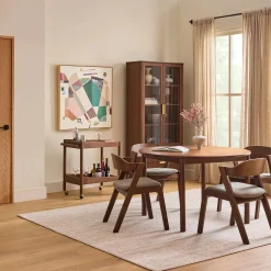 Meja Dining Chair - Walnut and Algonquin Green
