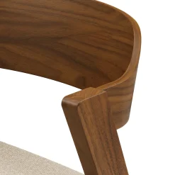 Meja Dining Chair - Walnut and Ratine Buff