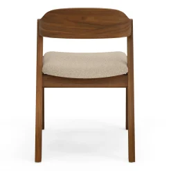 Meja Dining Chair - Walnut and Ratine Buff