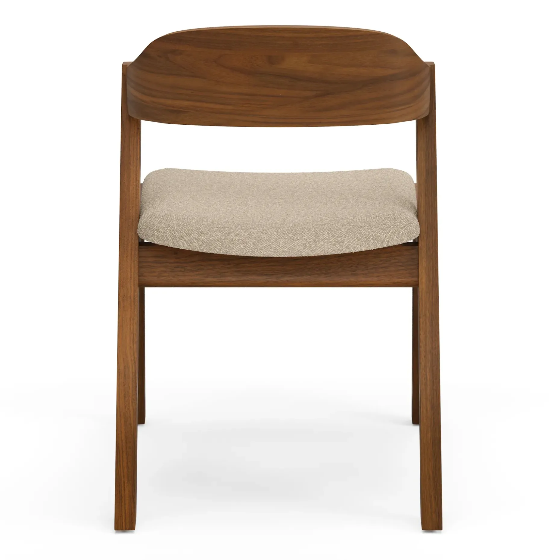 Meja Dining Chair - Walnut and Ratine Buff