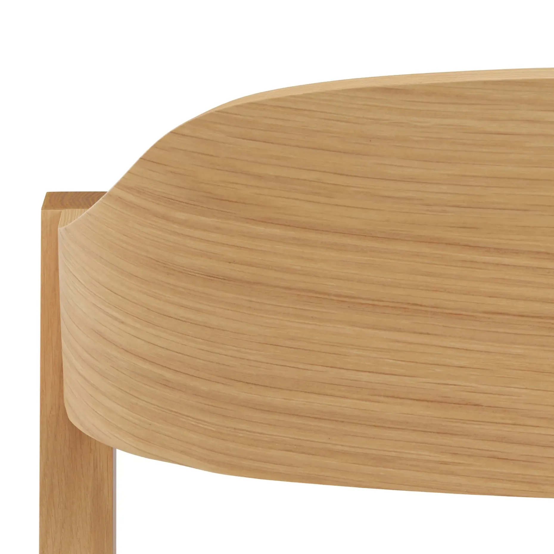 Meja Dining Chair - White Oak and Ratine Buff