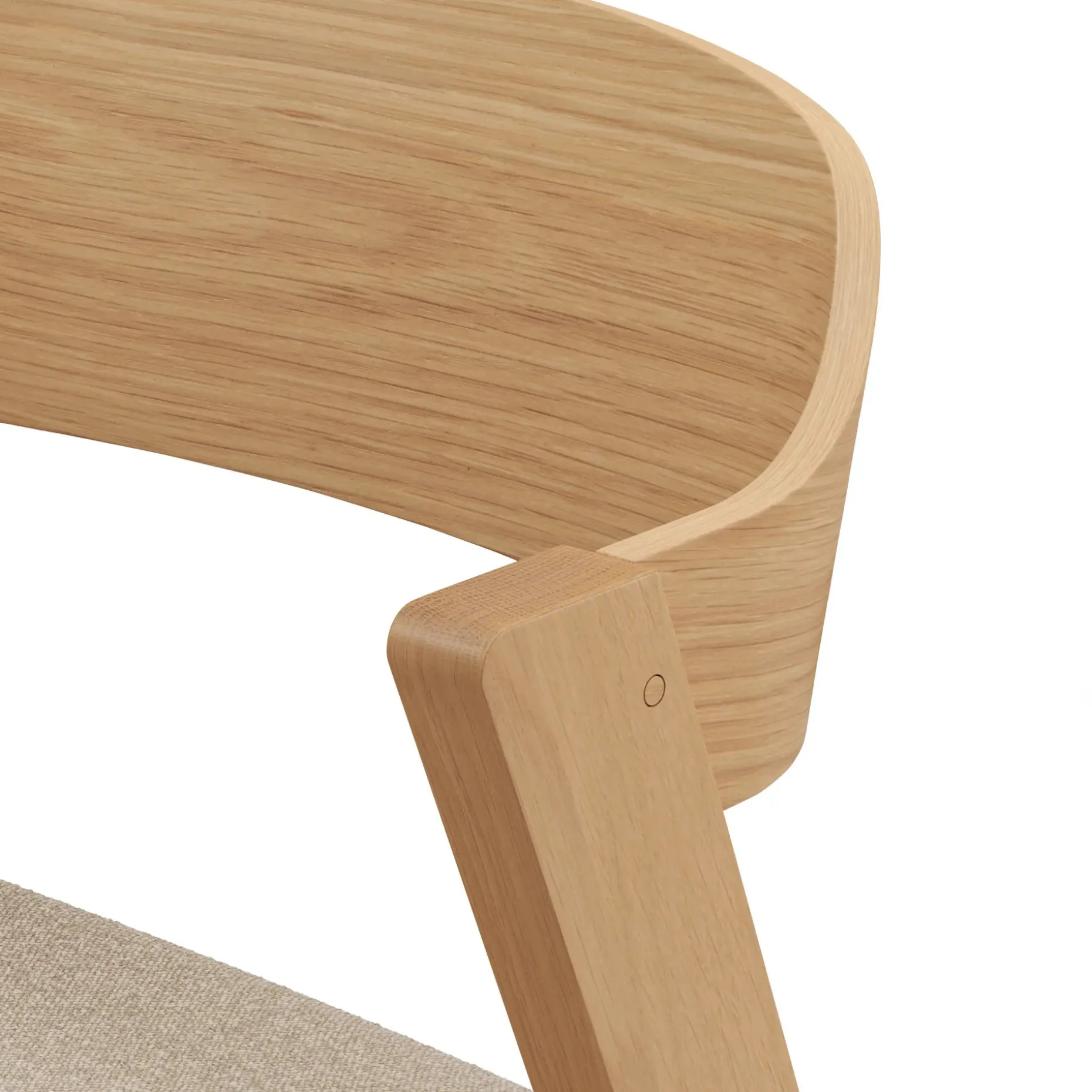 Meja Dining Chair - White Oak and Ratine Buff