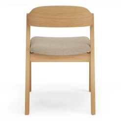 Meja Dining Chair - White Oak and Ratine Buff