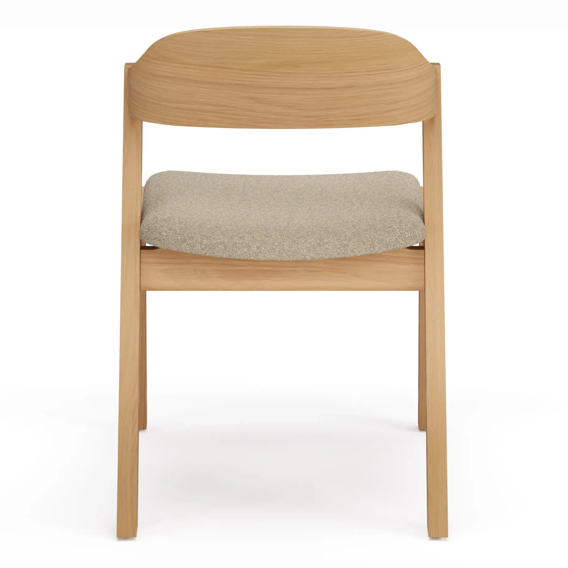 Meja Dining Chair - White Oak and Ratine Buff