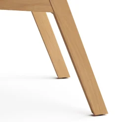 Meja Dining Chair - White Oak and Hestia Caramel