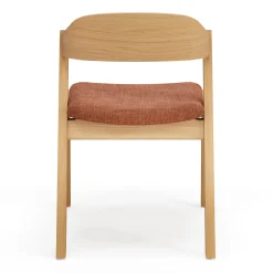 Meja Dining Chair - White Oak and Hestia Caramel