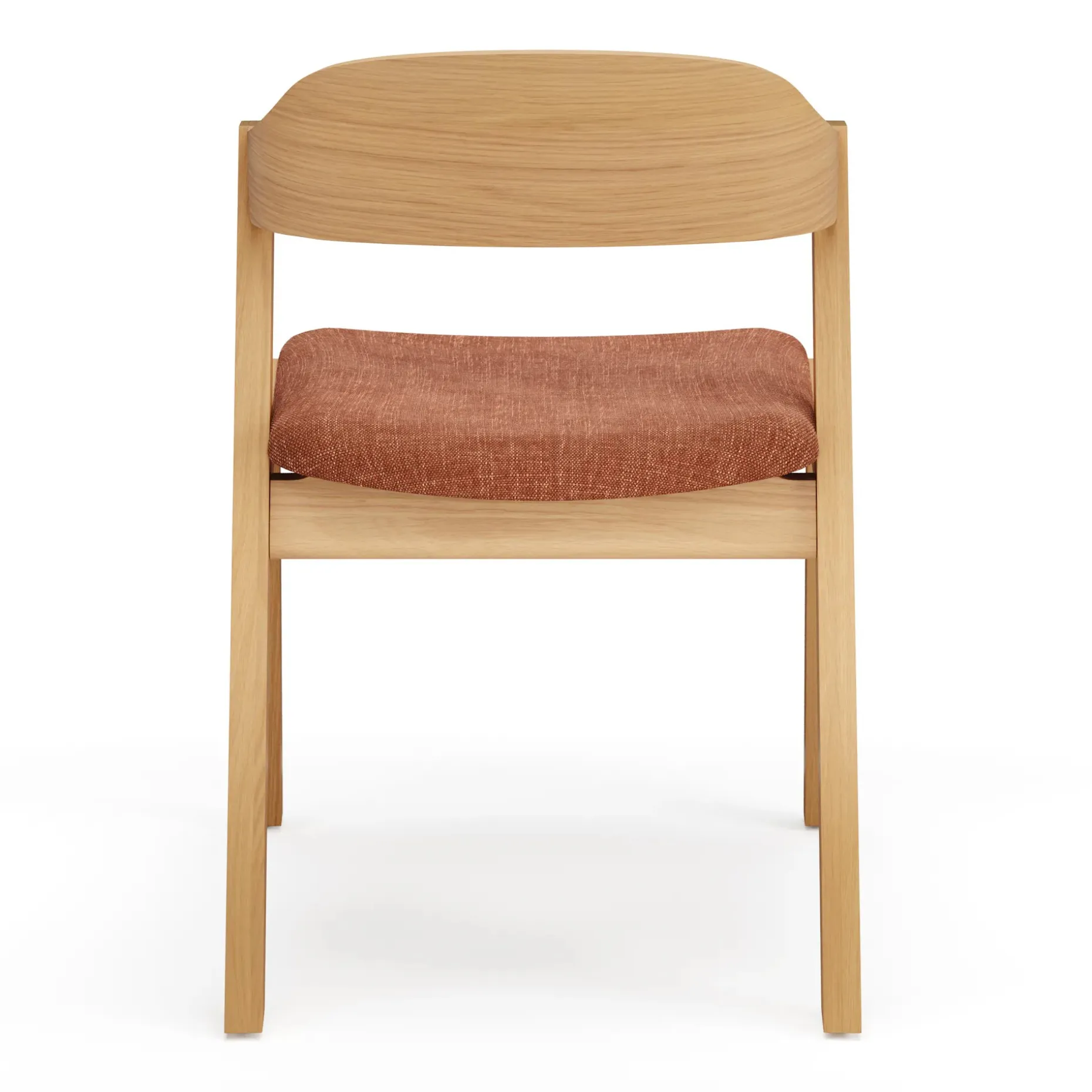 Meja Dining Chair - White Oak and Hestia Caramel