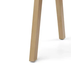 Meja Leather Dining Chair - Oak and Taos Tan
