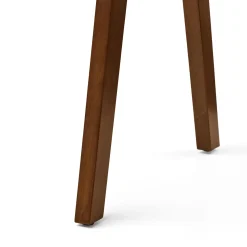 Meja Leather Dining Chair - Walnut and Oxford Black