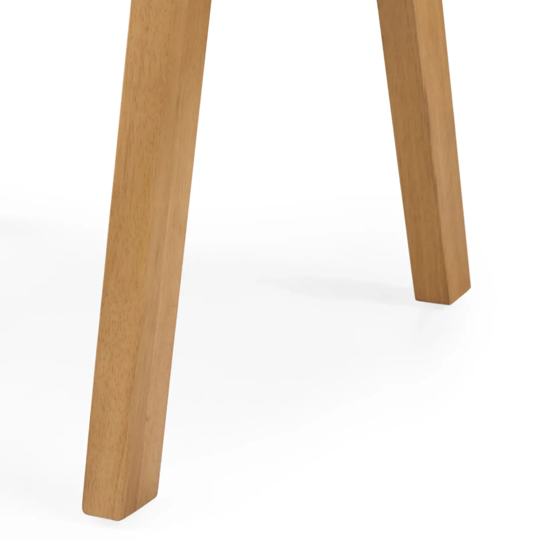 Meja Leather Dining Chair - White Oak and Taos Brown