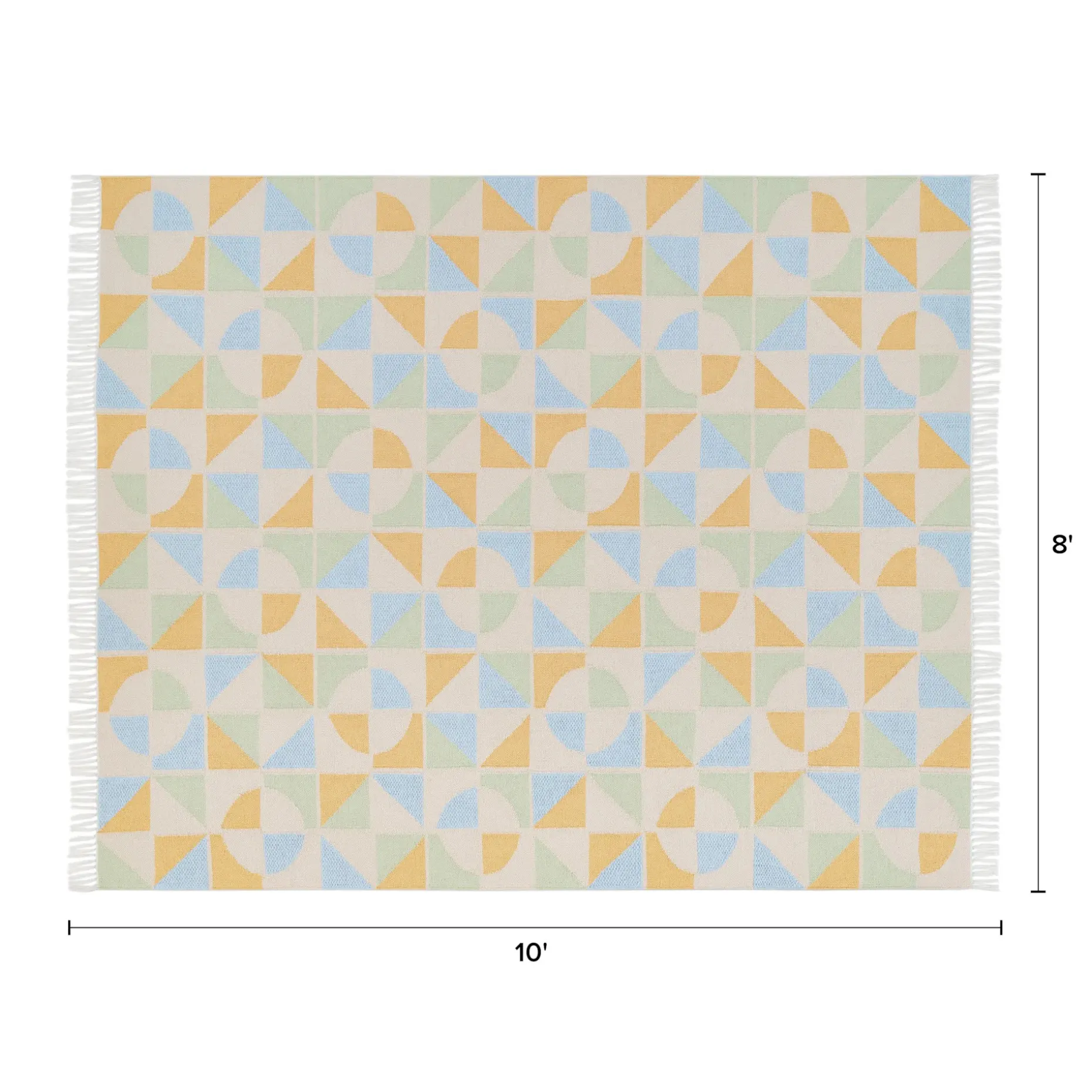 Mekko 8 x 10 Indoor/Outdoor Rug - Peach Dream