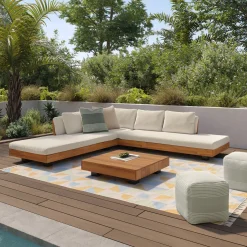 Mekko 8 x 10 Indoor/Outdoor Rug - Peach Dream