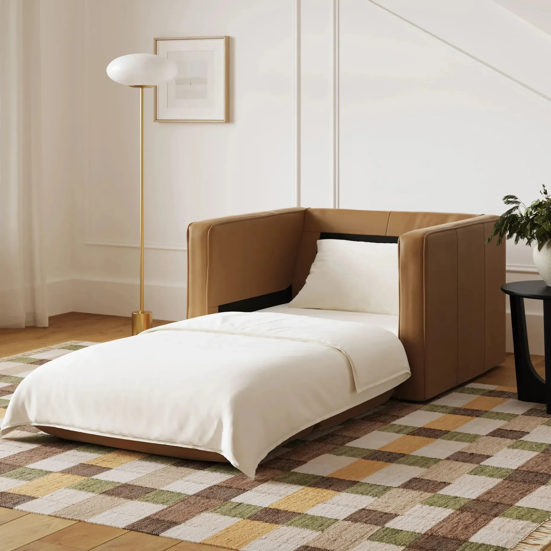 Menken Floor Lamp - Brass