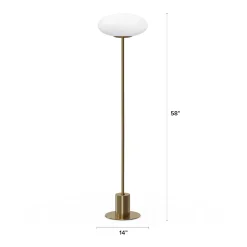 Menken Floor Lamp - Brass