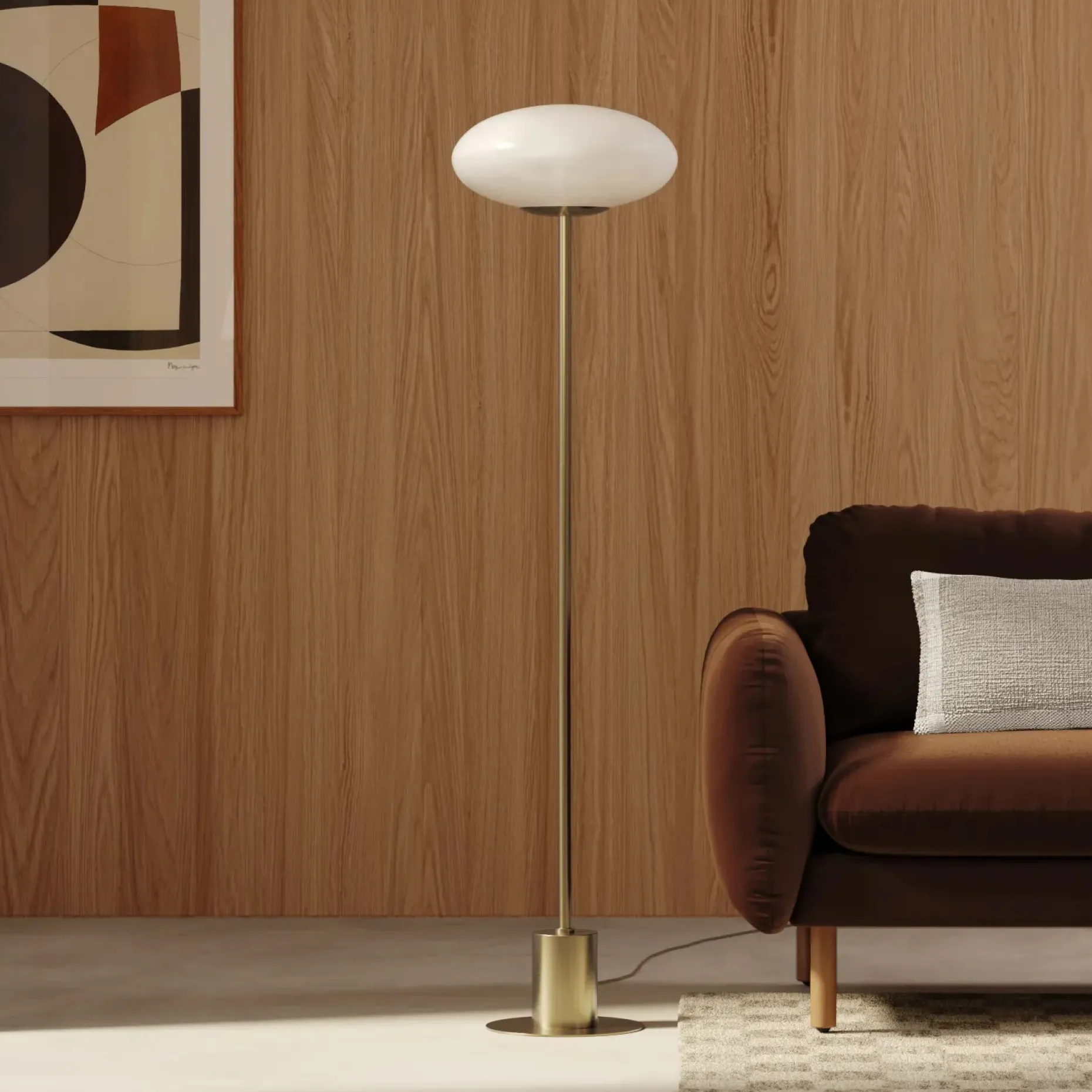 Menken Floor Lamp - Brass