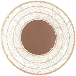 Meron Round Wall Mirror - Natural