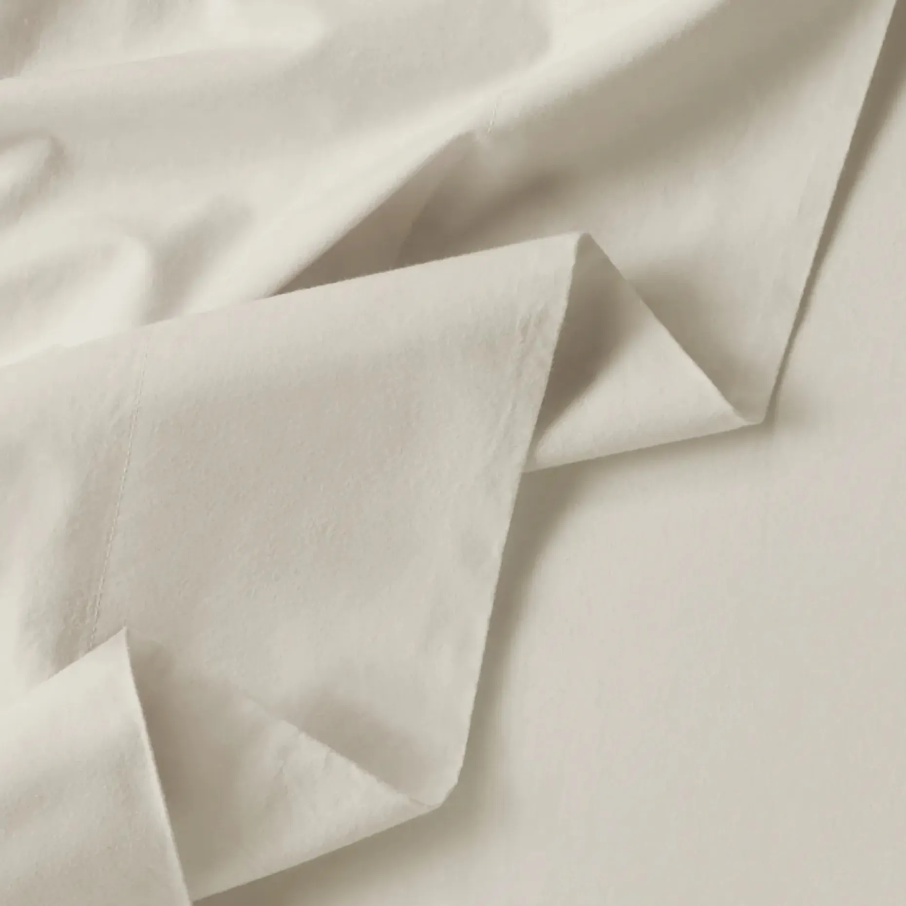 Meso King Brushed Cotton Sheet Set - Light Taupe