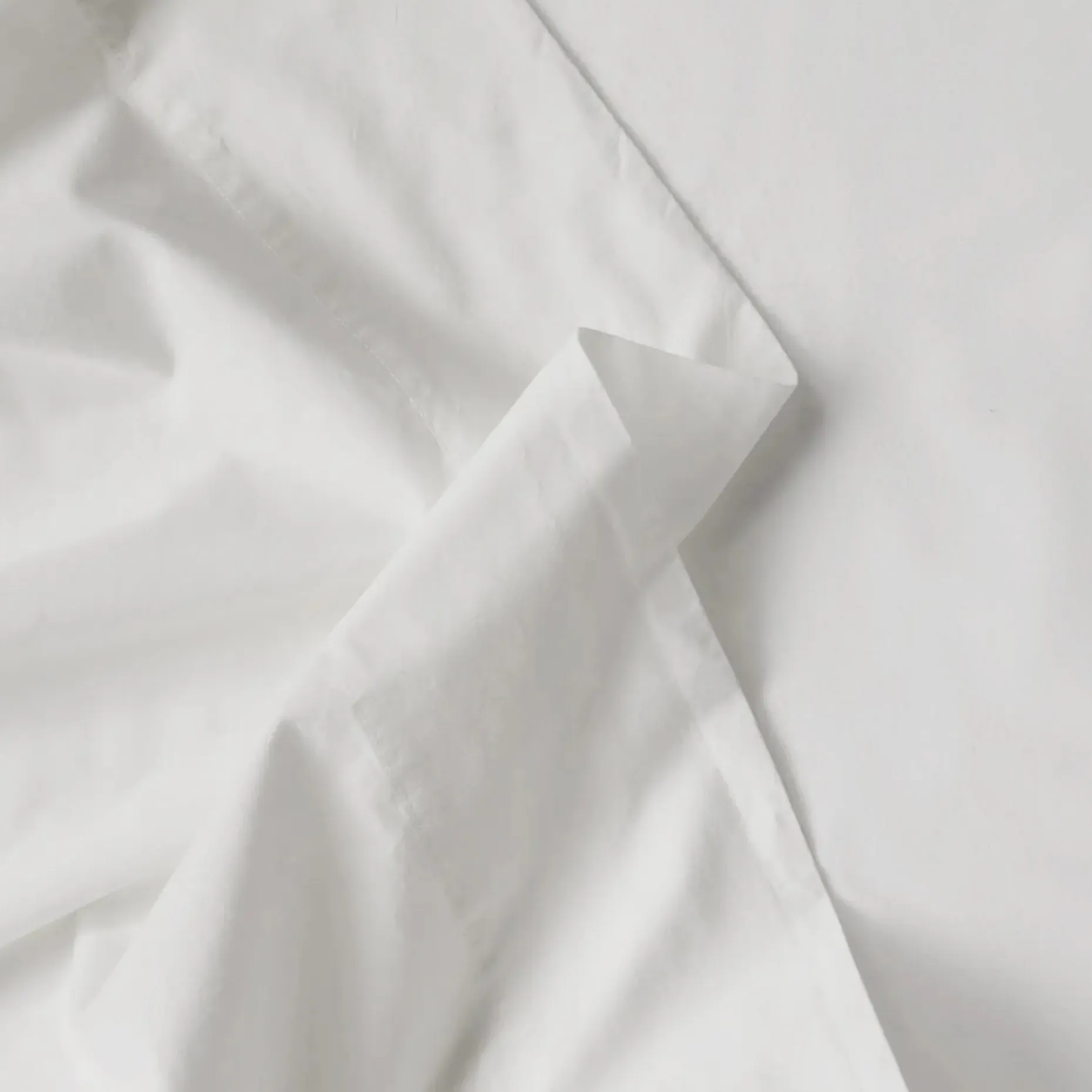 Meso King Brushed Cotton Sheet Set - White