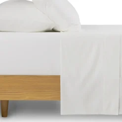 Meso King Brushed Cotton Sheet Set - White