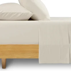 Meso Queen Brushed Cotton Sheet Set - Light Taupe