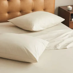 Meso Queen Brushed Cotton Sheet Set - Light Taupe