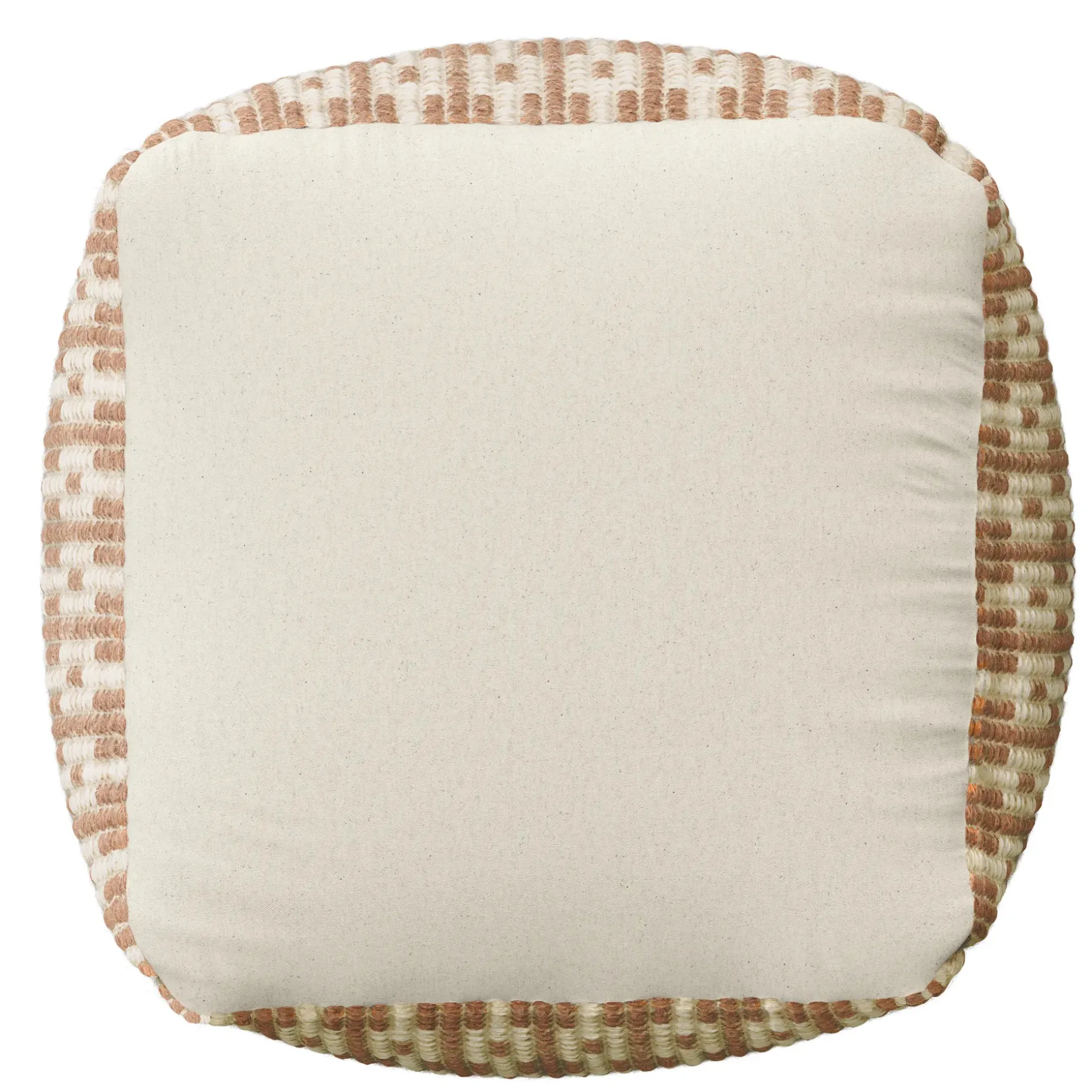 Mia 18" Pouf - Antique Rose