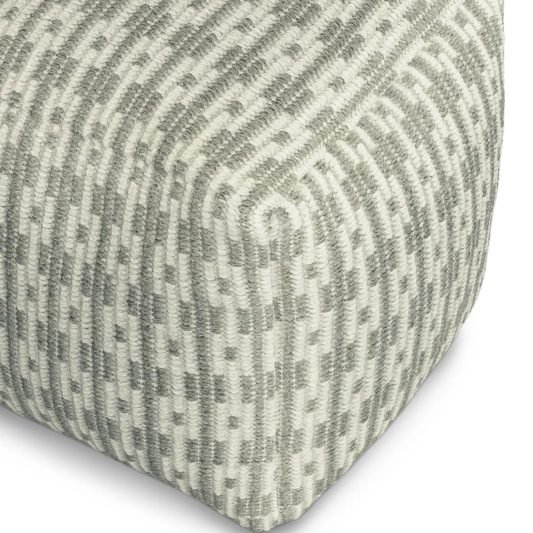Mia 18" Pouf - Doe Taupe