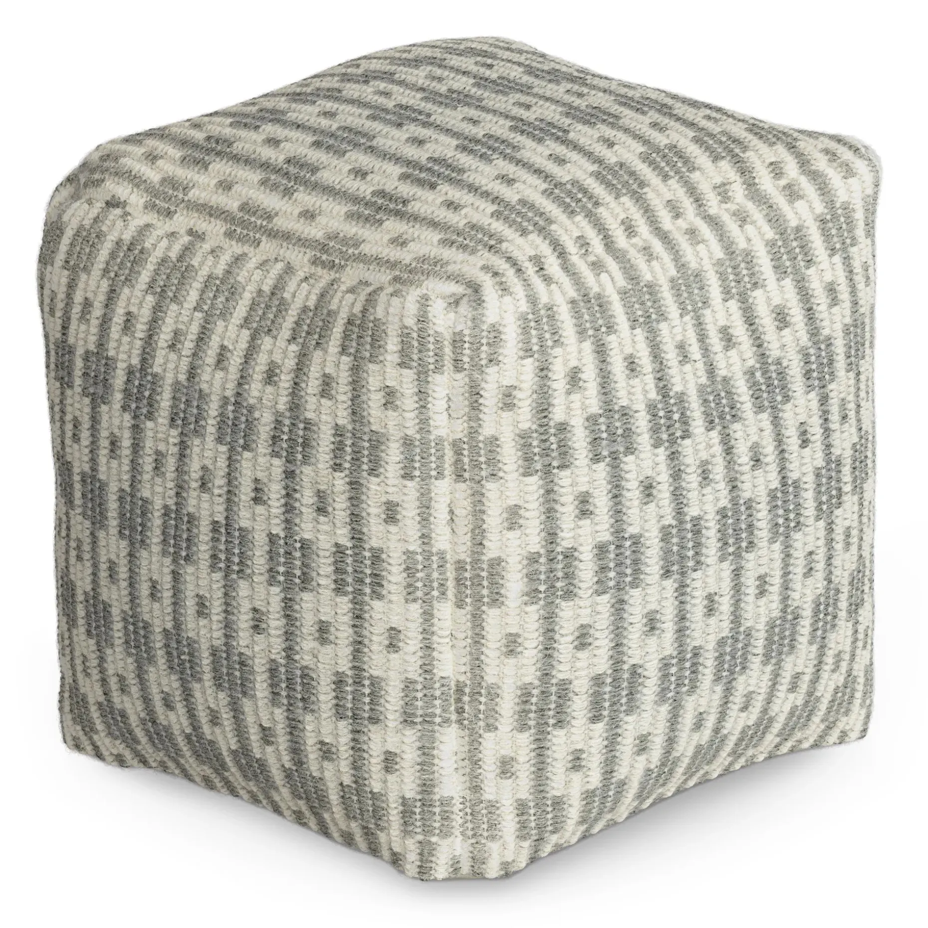 Mia 18" Pouf - Doe Taupe