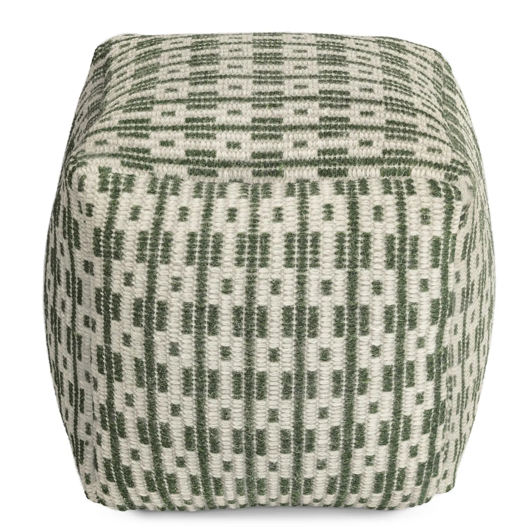 Mia 18" Pouf - Woodland Green