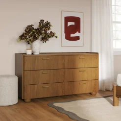 Miila 6-Drawer Double Dresser - Smoked Oak