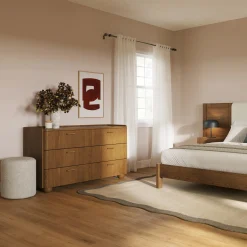 Miila 6-Drawer Double Dresser - Smoked Oak