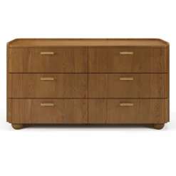 Miila 6-Drawer Double Dresser - Smoked Oak