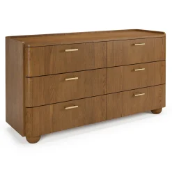 Miila 6-Drawer Double Dresser - Smoked Oak