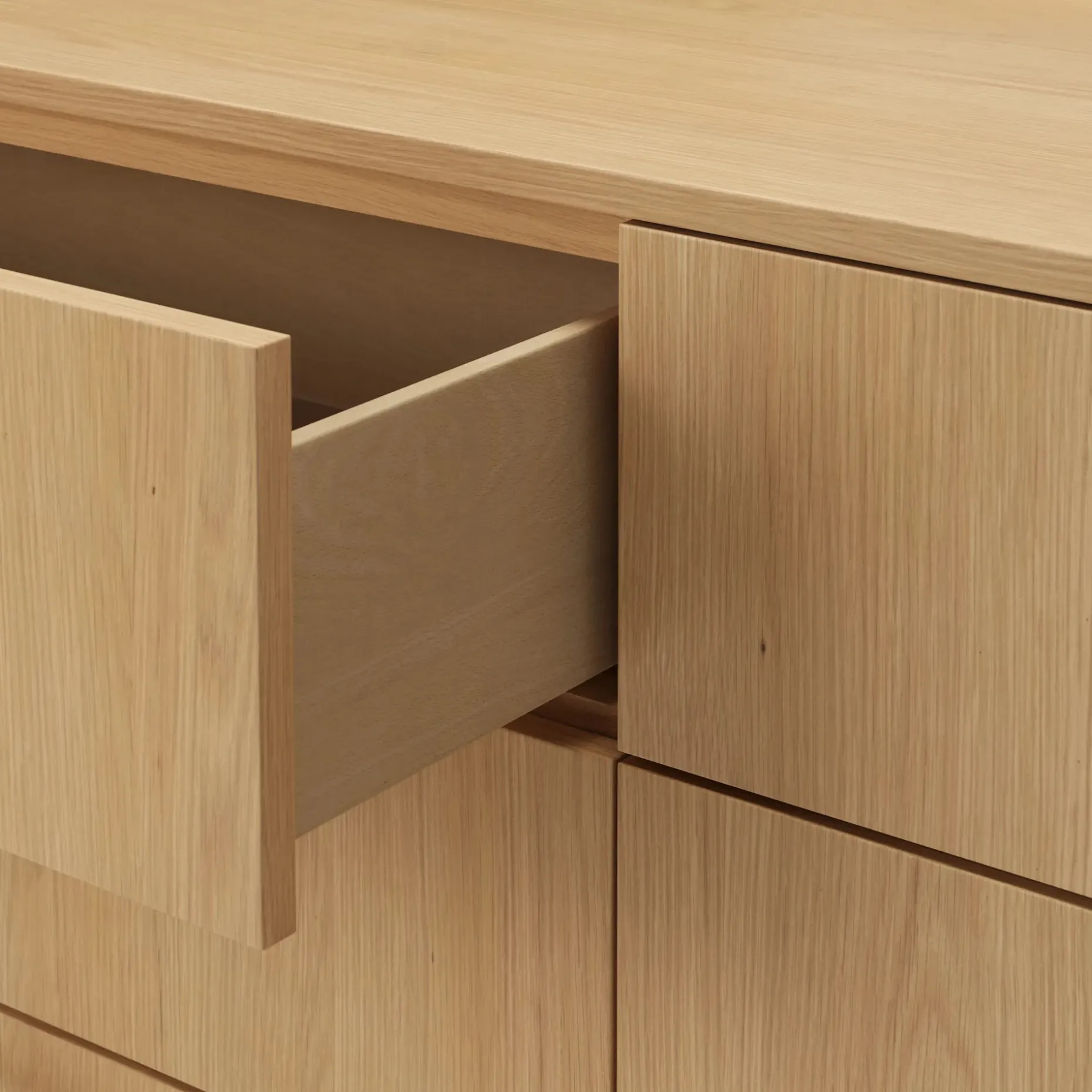 Miila 6-Drawer Double Dresser - White Oak