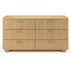 Miila 6-Drawer Double Dresser - White Oak