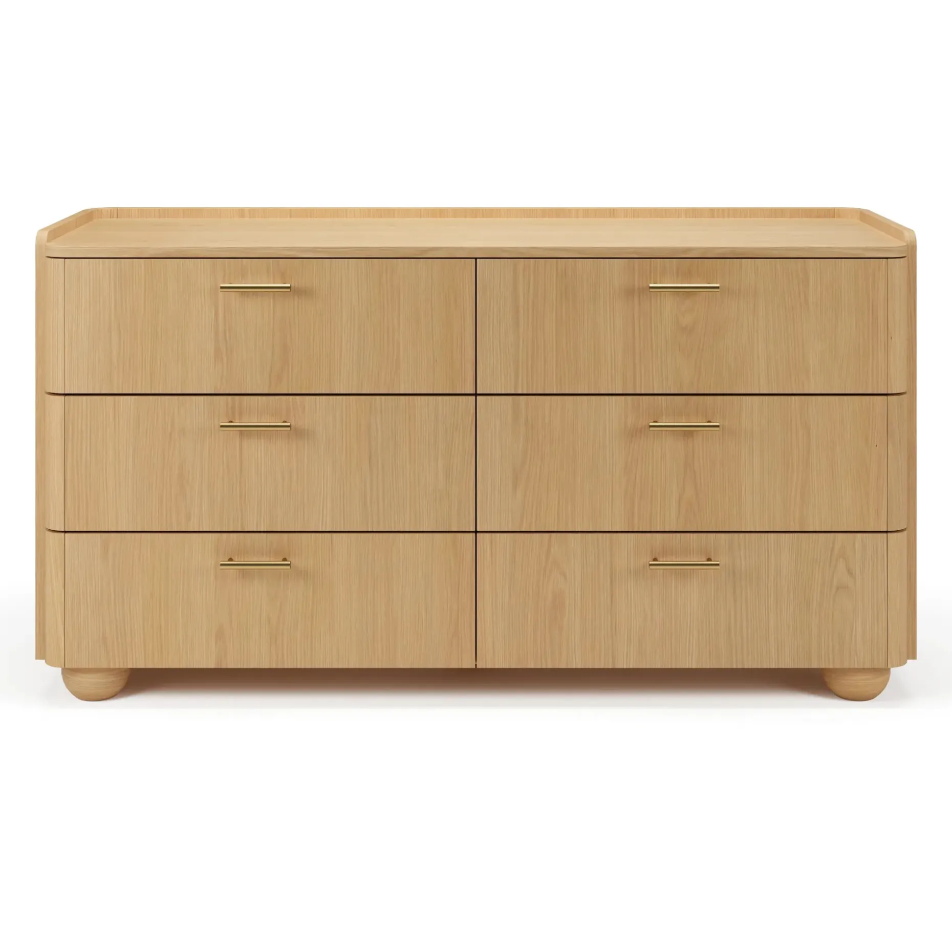 Miila 6-Drawer Double Dresser - White Oak