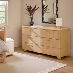 Miila 6-Drawer Double Dresser - White Oak