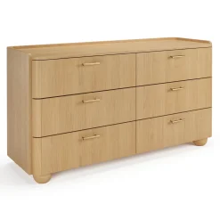 Miila 6-Drawer Double Dresser - White Oak