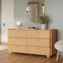 Miila 6-Drawer Double Dresser - White Oak