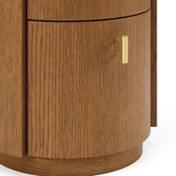 Miila 2-Drawer Nightstand - Smoked Oak
