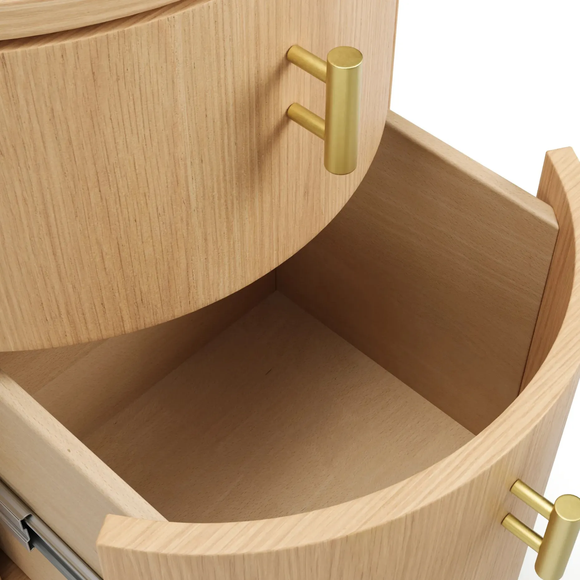 Miila 2-Drawer Nightstand - White Oak